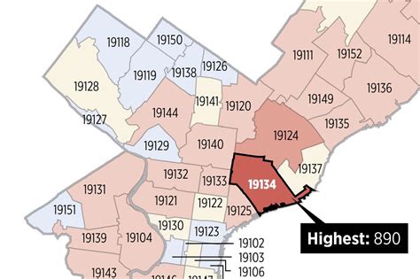 phila zip code map.